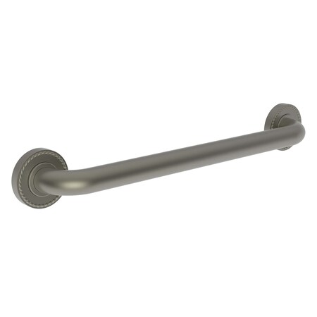 Newport Brass 21" L, Two Post, Solid Brass, 18" Grab Bar in Gun Metal, Gun Metal 1020-3918/14